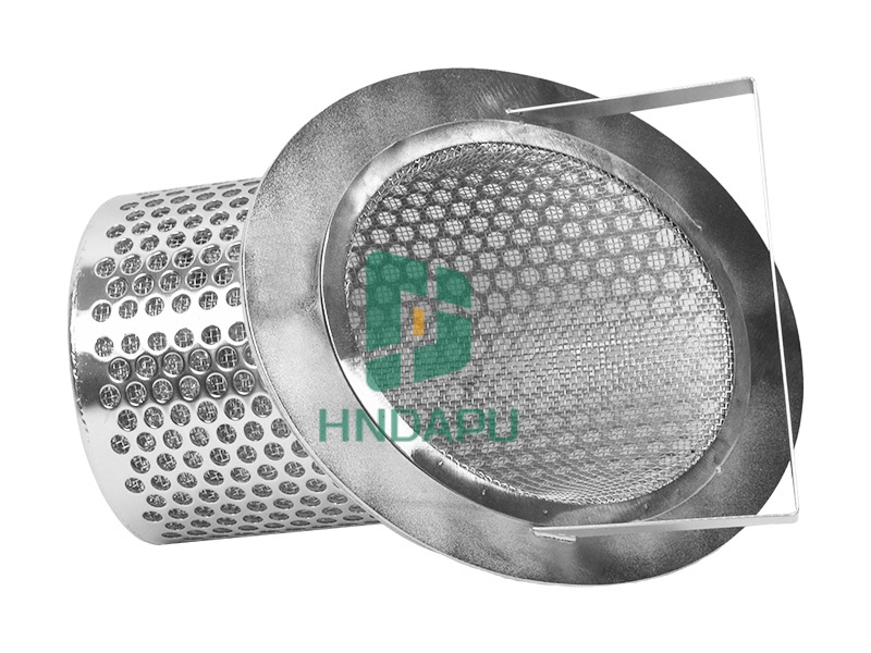 不銹鋼斜口提籃濾芯 186*333籃式過濾器濾網(wǎng)